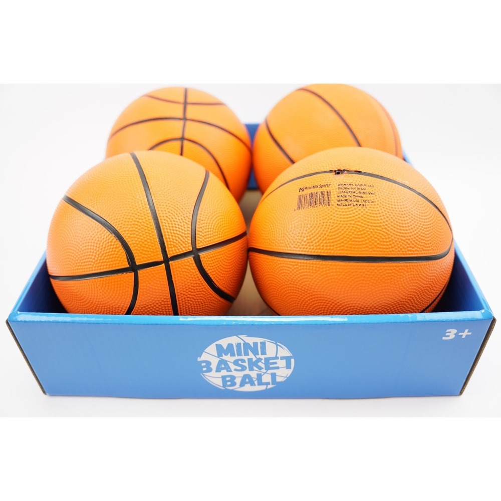 NIB 4pc Set In Case Minnark Mini Kid Toy Basketball Ball MA-BBALL-M